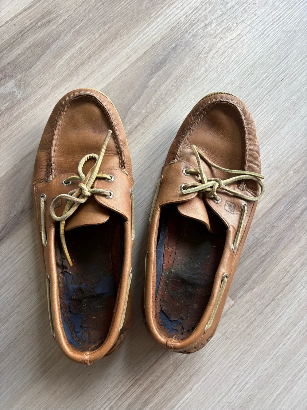 Sperry Brown Leather Boat Shoes